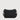 Back view of Braun Büffel MAPLE 12 black leather crossbody bag with rear slip pocket and adjustable shoulder strap