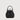 Black pebbled leather mini bucket bag with drawstring closure and top handle by Braun Büffel
