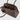 Braun Büffel Rhomby leather tote bag in soil brown, size S open top view showing spacious interior, zip closure and shoulder strap