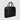 Braun Büffel VIKTOR black leather briefcase shown from angled side view