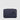 Braun Büffel VIKTOR deep blue leather clutch back view with wrist strap
