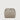Braun Büffel humus leather bucket bag back view with drawstring design