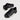 Braun Buffel black leather sneakers angled view