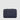 Deep blue leather clutch with front zip pocket and embossed Braun Büffel logo