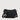 Front view of Braun Büffel MAPLE 12 black leather crossbody bag with adjustable shoulder strap and gold-tone buckle detail