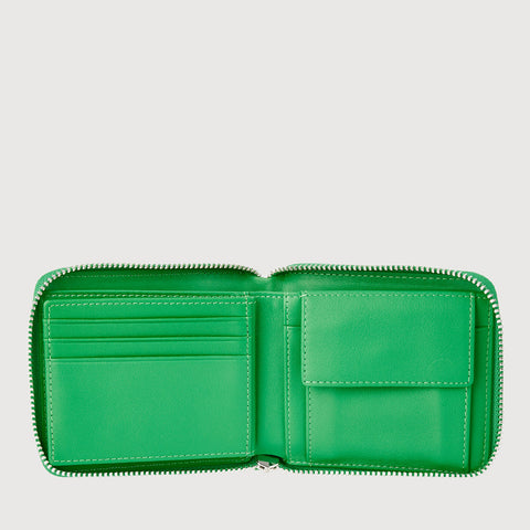 TAUREAU ZIP CENTRE FLAP WALLET WITH COIN COMPARTMENT