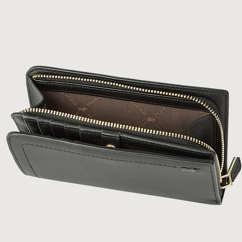 NANA BIFOLD 3/4 WALLET WITH EXTERNAL COIN COMPARTMENT