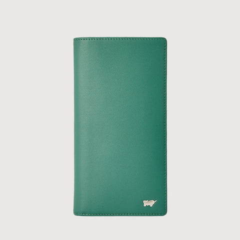 PINE BIFOLD LONG WALLET WITH ZIP COMPARTMENT (BOX GUSSET)