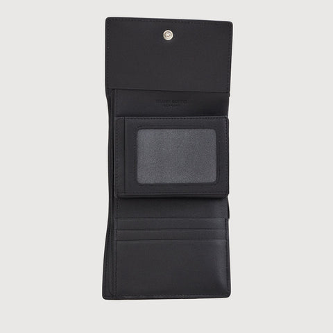 AGMA TRIFOLD SMALL WALLET WITH EXTERNAL COIN COMPARTMENT