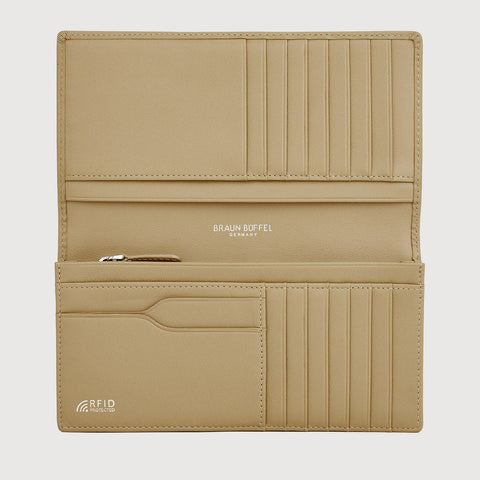 X BIFOLD LONG WALLET WITH ZIP COMPARTMENT