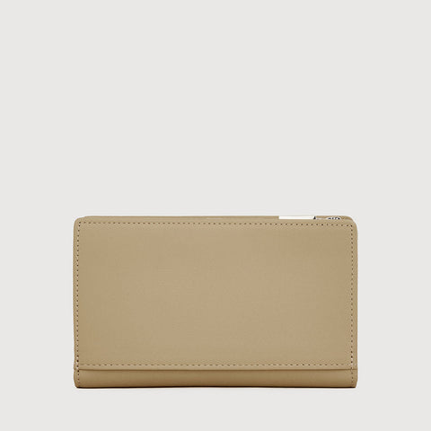 VERA BIFOLD 3/4 WALLET WITH EXTERNAL COIN COMPARTMENT