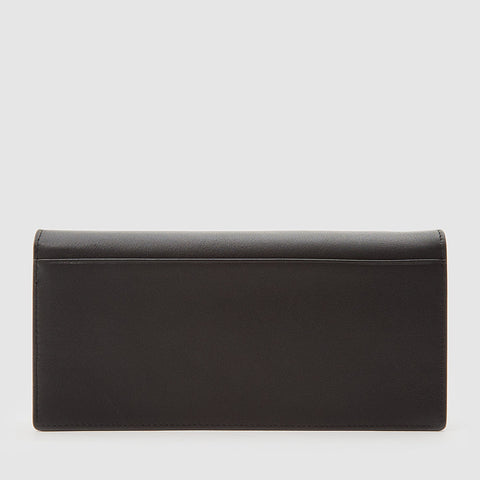 PAN BIFOLD LONG WALLET WITH ZIP COMPARTMENT (BOX GUSSET)