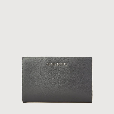 LINUS BIFOLD 3/4 WALLET WITH EXTERNAL COIN COMPARTMENT