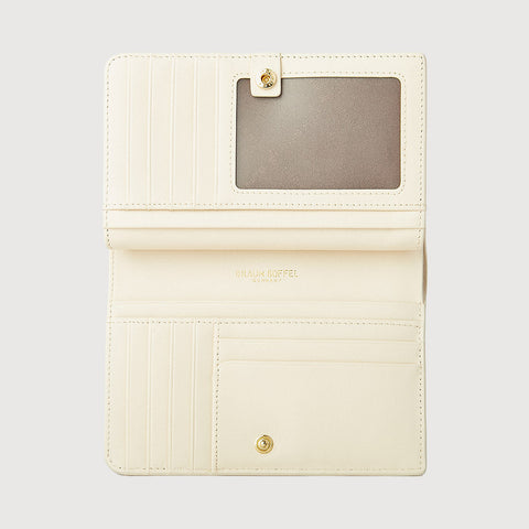 NANA BIFOLD 3/4 WALLET WITH EXTERNAL COIN COMPARTMENT