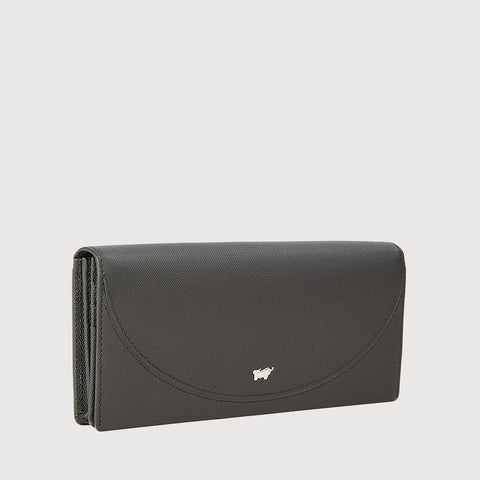 HINNA BIFOLD LONG WALLET WITH ZIP COMPARTMENT (BOX GUSSET)