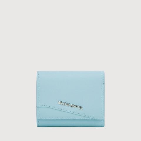 AGMA TRIFOLD SMALL WALLET WITH EXTERNAL COIN COMPARTMENT