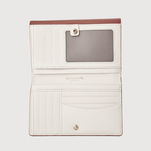 PAN BIFOLD 3/4 WALLET WITH EXTERNAL COIN COMPARTMENT