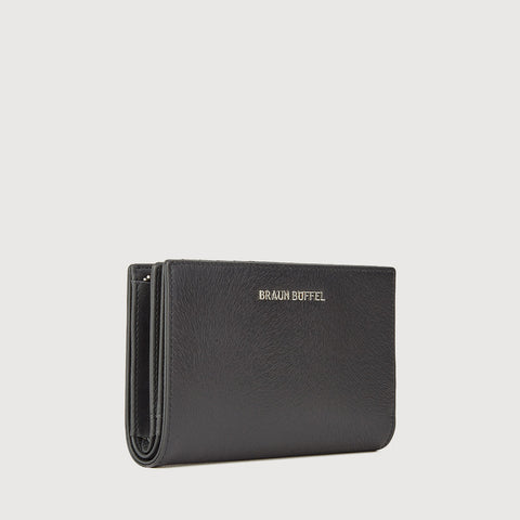 LINUS BIFOLD 3/4 WALLET WITH EXTERNAL COIN COMPARTMENT