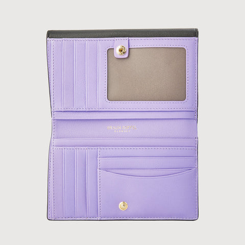 PAN BIFOLD 3/4 WALLET WITH EXTERNAL COIN COMPARTMENT