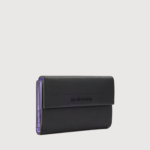 PAN BIFOLD 3/4 WALLET WITH EXTERNAL COIN COMPARTMENT