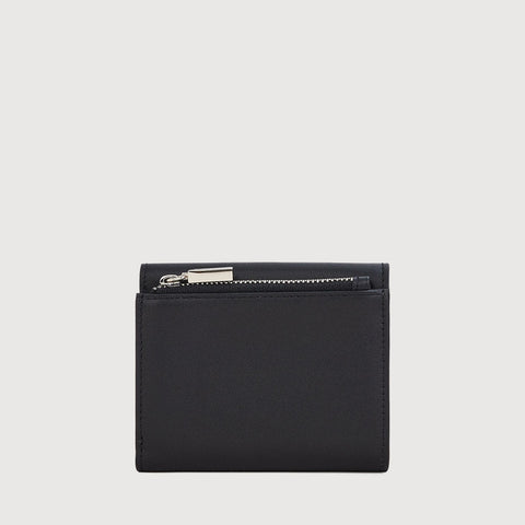 AGMA TRIFOLD SMALL WALLET WITH EXTERNAL COIN COMPARTMENT