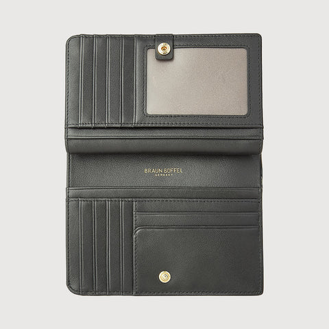 NANA BIFOLD 3/4 WALLET WITH EXTERNAL COIN COMPARTMENT