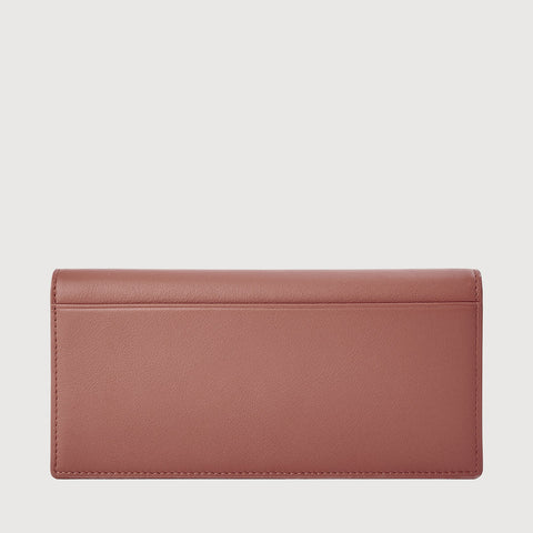 PAN BIFOLD LONG WALLET WITH ZIP COMPARTMENT (BOX GUSSET)