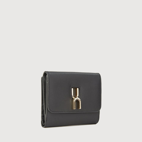 CEDORE BIFOLD SMALL WALLET WITH EXTERNAL COIN COMPARTMENT