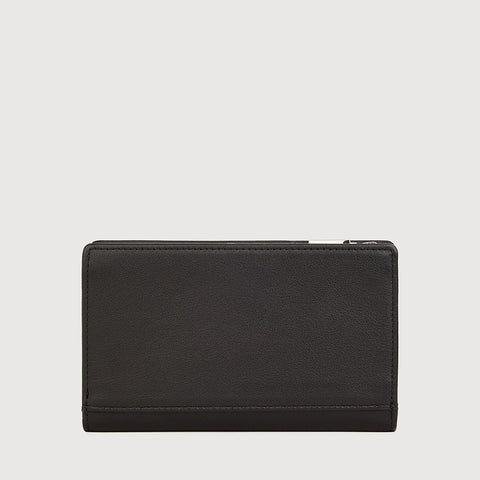 VERA BIFOLD 3/4 WALLET WITH EXTERNAL COIN COMPARTMENT