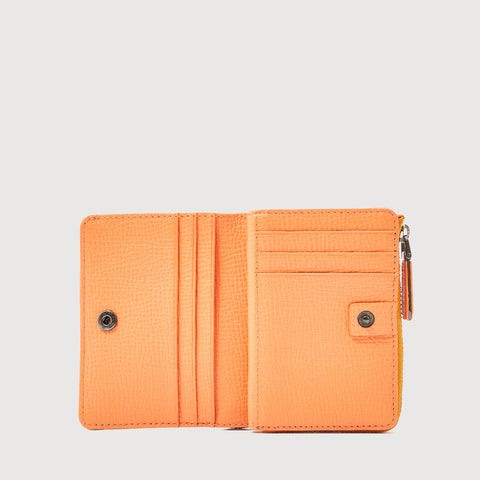 NINA CARD HOLDER WITH EXTERNAL COIN COMPARTMENT