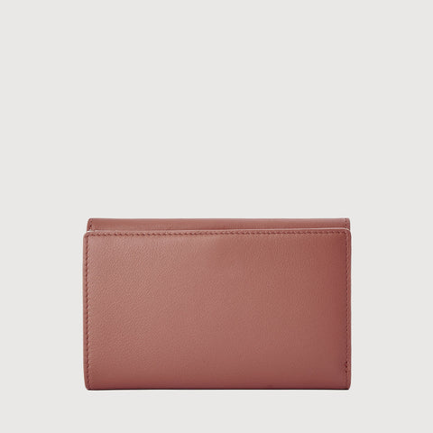 PAN BIFOLD 3/4 WALLET WITH EXTERNAL COIN COMPARTMENT