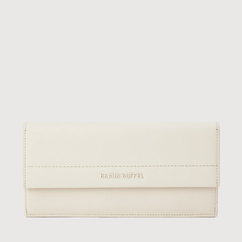 PAN BIFOLD LONG WALLET WITH ZIP COMPARTMENT (BOX GUSSET)