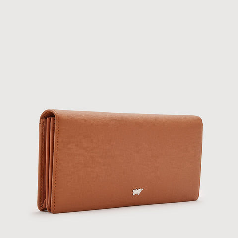 HINNA BIFOLD LONG WALLET WITH ZIP COMPARTMENT (BOX GUSSET)