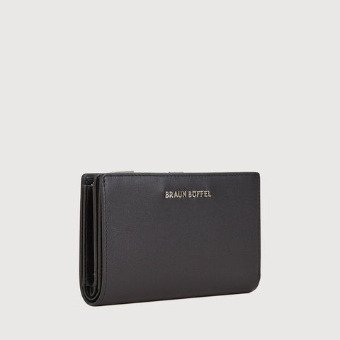 X BIFOLD 3/4 WALLET WITH EXTERNAL COIN COMPARTMENT