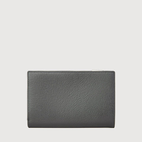 LINUS BIFOLD 3/4 WALLET WITH EXTERNAL COIN COMPARTMENT