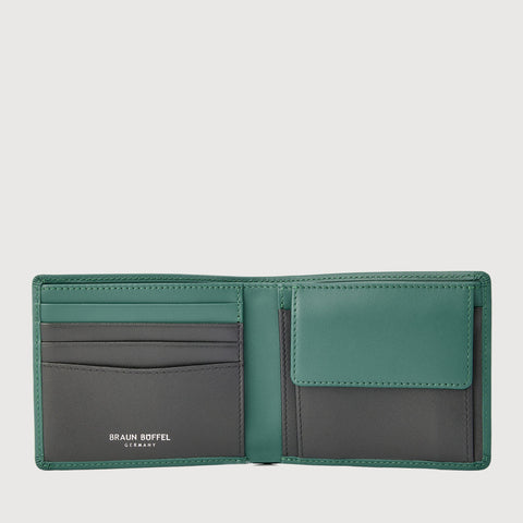 PINE WALLET WITH COIN COMPARTMENT