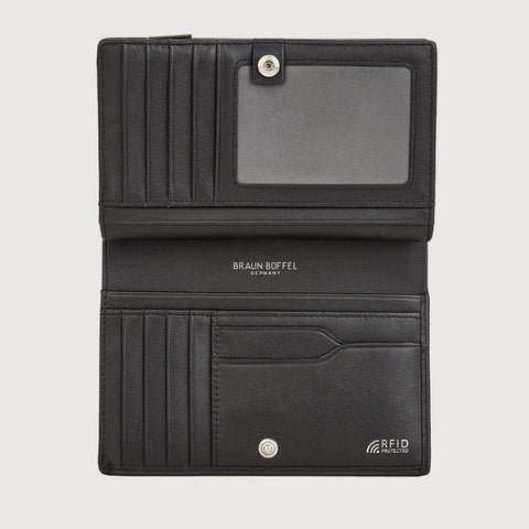 X BIFOLD 3/4 WALLET WITH EXTERNAL COIN COMPARTMENT