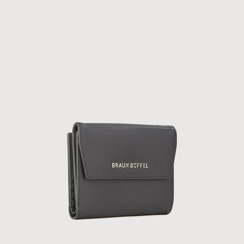 LINUS BIFOLD SMALL WALLET WITH EXTERNAL COIN COMPARTMENT