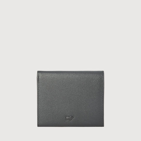 AZURE BIFOLD SMALL WALLET WITH EXTERNAL COIN COMPARTMENT