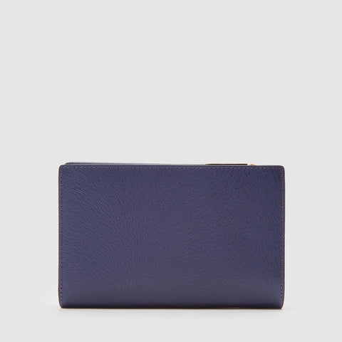 LINUS BIFOLD 3/4 WALLET WITH EXTERNAL COIN COMPARTMENT