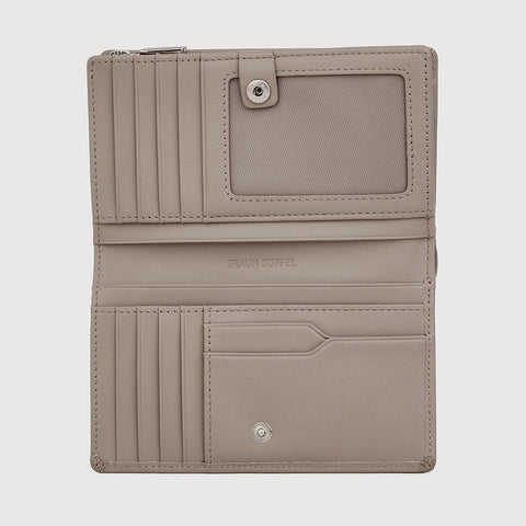 VERA BIFOLD 3/4 WALLET WITH EXTERNAL COIN COMPARTMENT