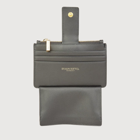 VILLE CARD HOLDER WITH EXTERNAL COIN COMPARTMENT