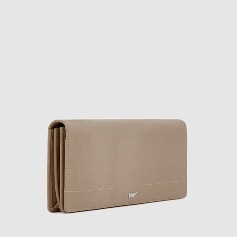 EYANA BIFOLD LONG WALLET WITH ZIP COMPARTMENT (BOX GUSSET)