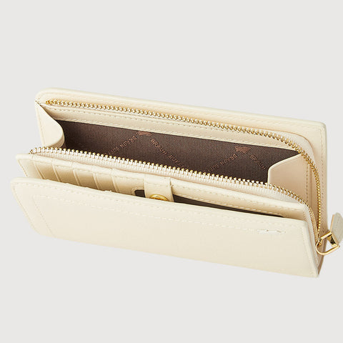 NANA BIFOLD 3/4 WALLET WITH EXTERNAL COIN COMPARTMENT