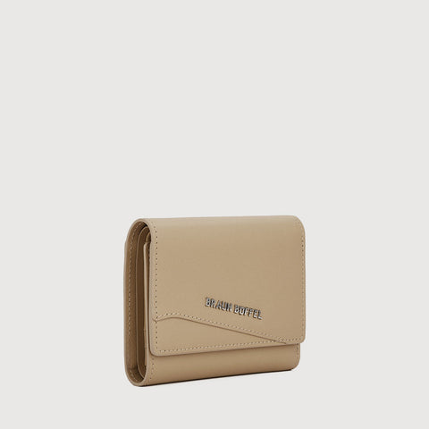 AGMA TRIFOLD SMALL WALLET WITH EXTERNAL COIN COMPARTMENT