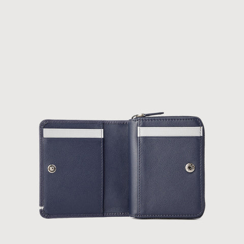 VIKTOR CARD HOLDER WITH EXTERNAL COIN COMPARTMENT