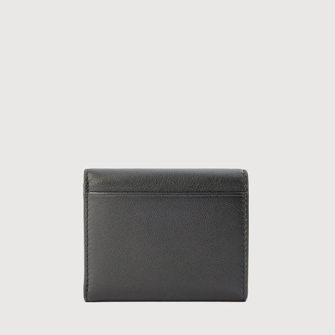 PAN TRIFOLD SMALL WALLET WITH EXTERNAL COIN COMPARTMENT