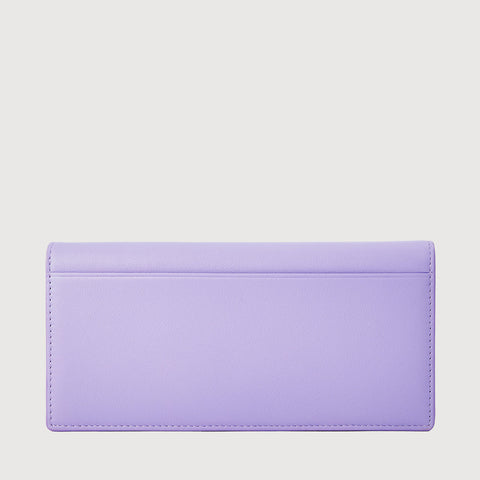 PAN BIFOLD LONG WALLET WITH ZIP COMPARTMENT (BOX GUSSET)