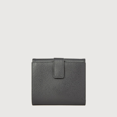 LINUS BIFOLD SMALL WALLET WITH EXTERNAL COIN COMPARTMENT