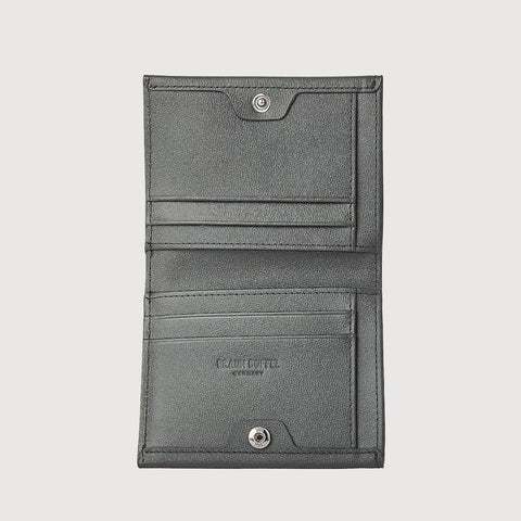 AZURE BIFOLD SMALL WALLET WITH EXTERNAL COIN COMPARTMENT